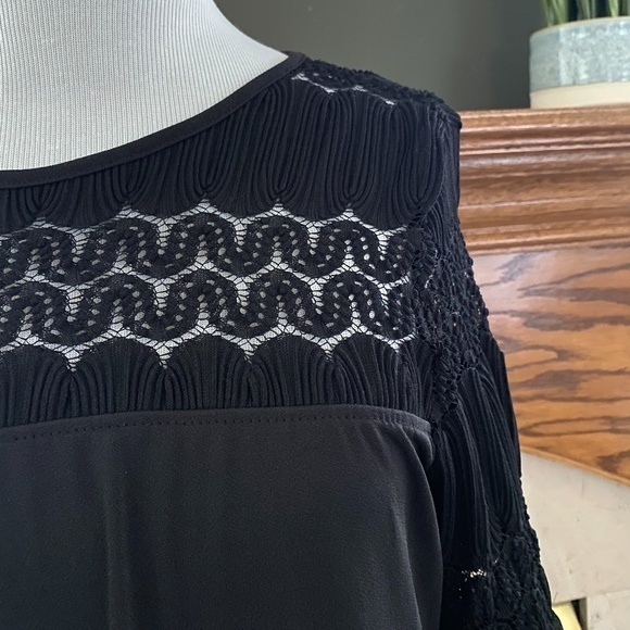 Maurices Black Balloon Sleeve Lace Mini Dress‎ Sz. S NWT - Picture 3 of 12